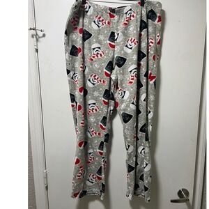 Star Wars Darth Vader Stormtrooper Christmas Fleece Pajama Pants Gray Mens XXL